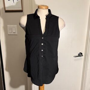 Dynamite Black Sleeveless Shirt